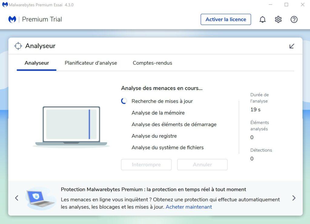 analyse en cours 1024x741 - Tuto Malwarebytes