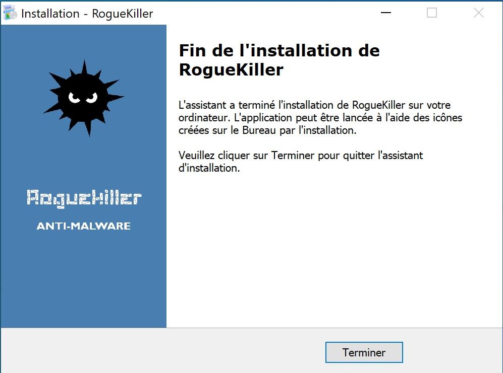 fin install - Tuto RogueKiller