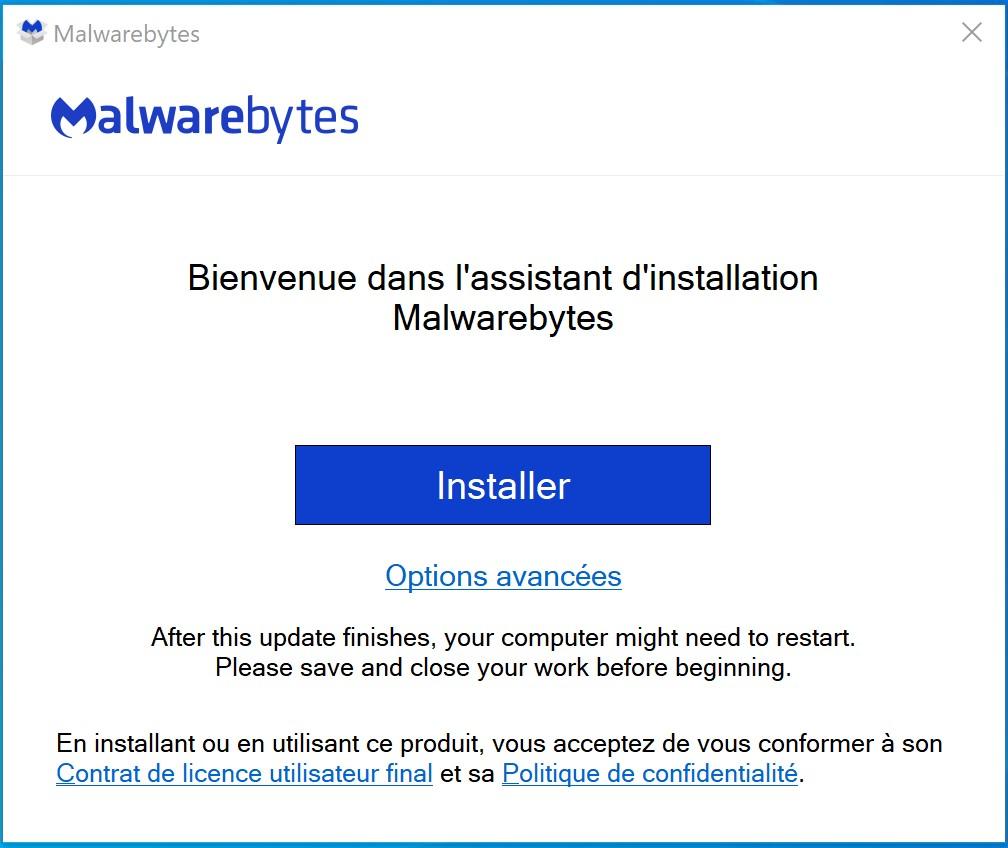 install suite - Tuto Malwarebytes