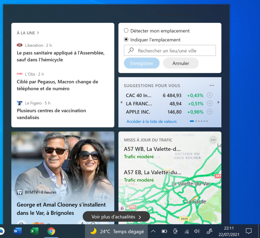 icone meteo 1024x936 - Désactiver le widget météo sur Windows 10