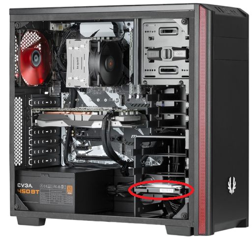 pc ouvert dd prev ui - Comment changer/Enlever un disque dur sur un ordinateur fixe ou portable.