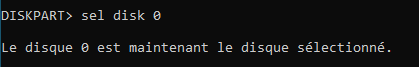 selection - Supprimer une partition de système EFI ou une partition de récupération